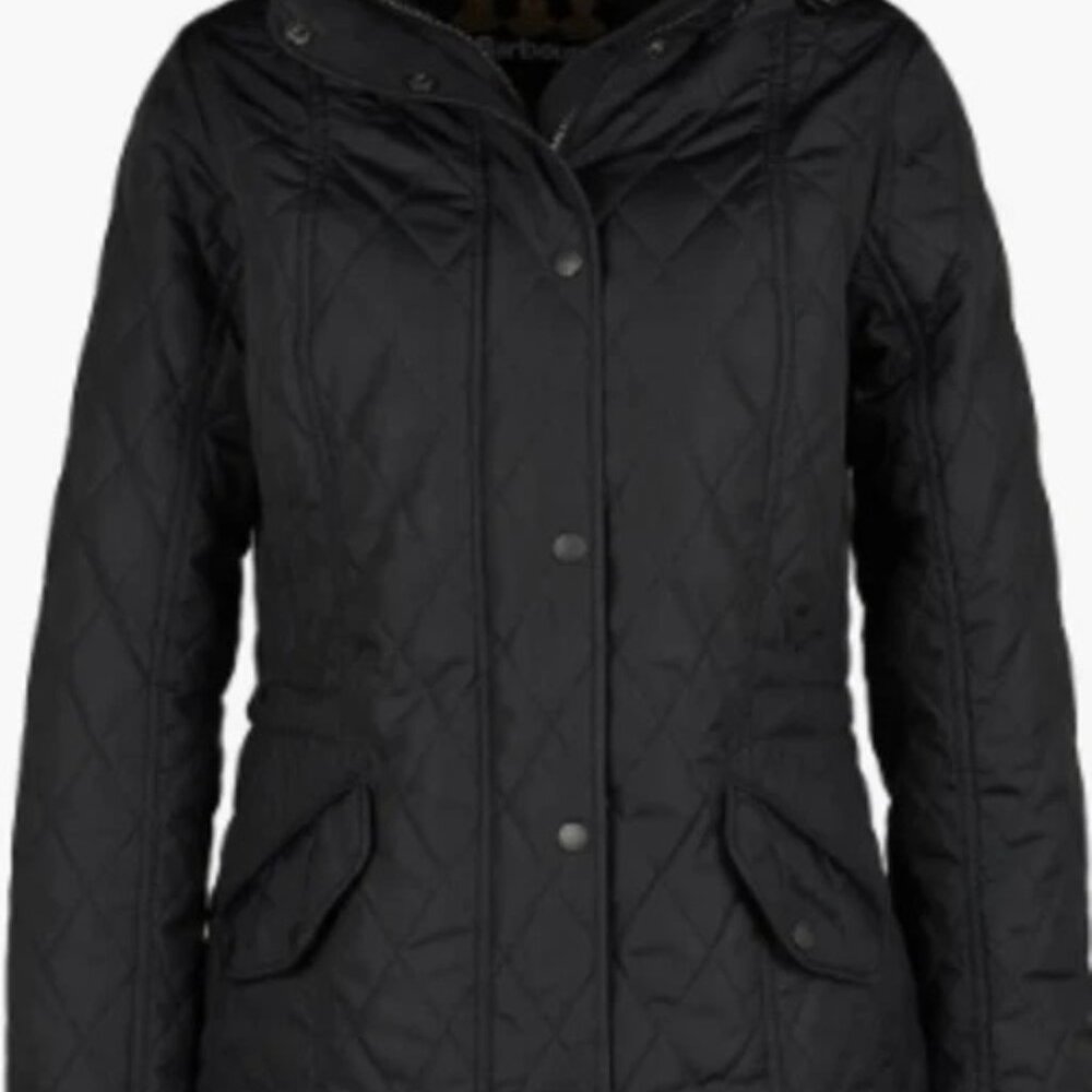 NWT: Barbour Millfire Hooded Quilted Jacket, Sz: 4